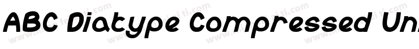 ABC Diatype Compressed Unlicens字体转换